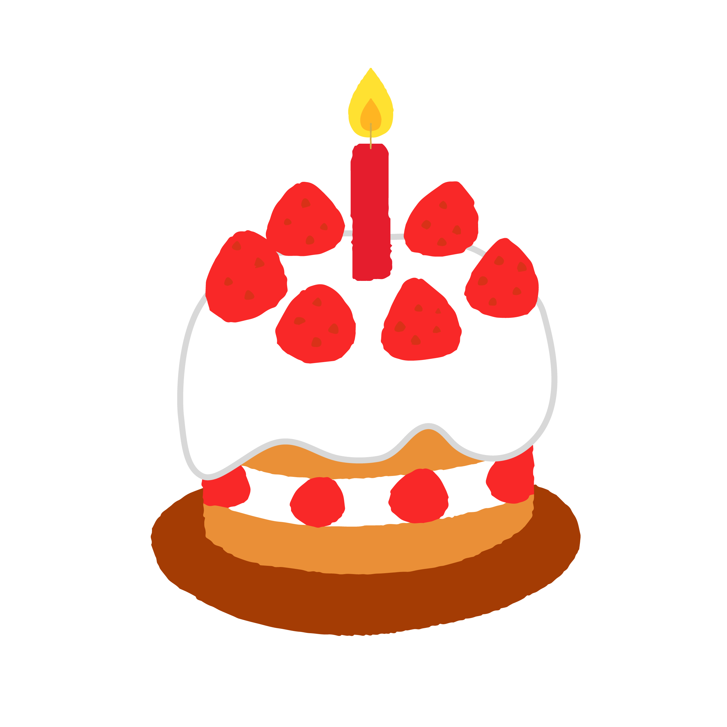 1歳 誕生日ケーキ イラスト