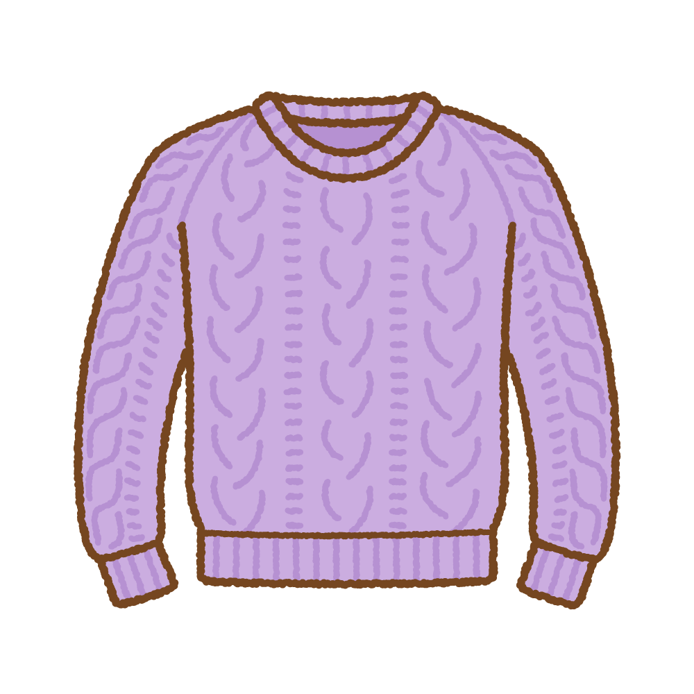 スミレ色のセーター、紫のセーター