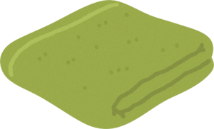 ひざ掛け バスタオル フリーイラスト