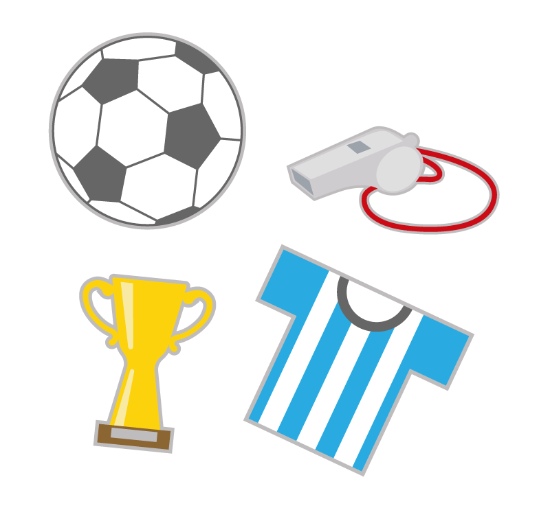 サッカー用具イラスト
